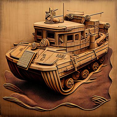 3D model DUKW 353 (STL)